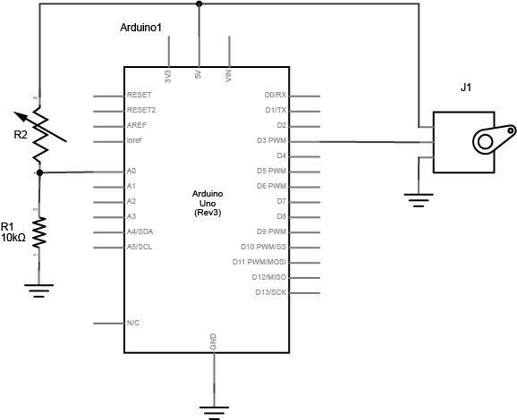 Lab 6 Schematic - Servo Motor