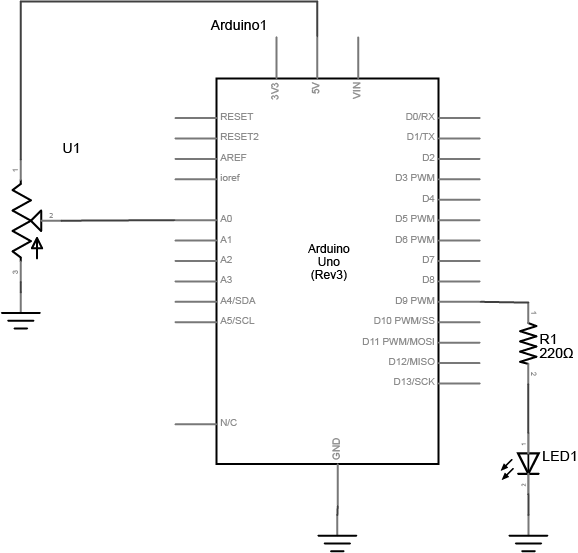 Lab 5 Schematic - Analog Input