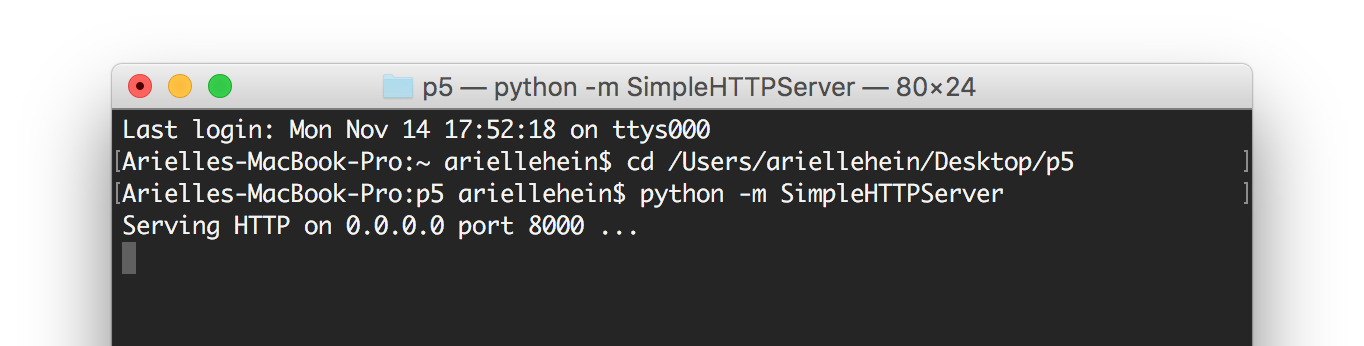 python server