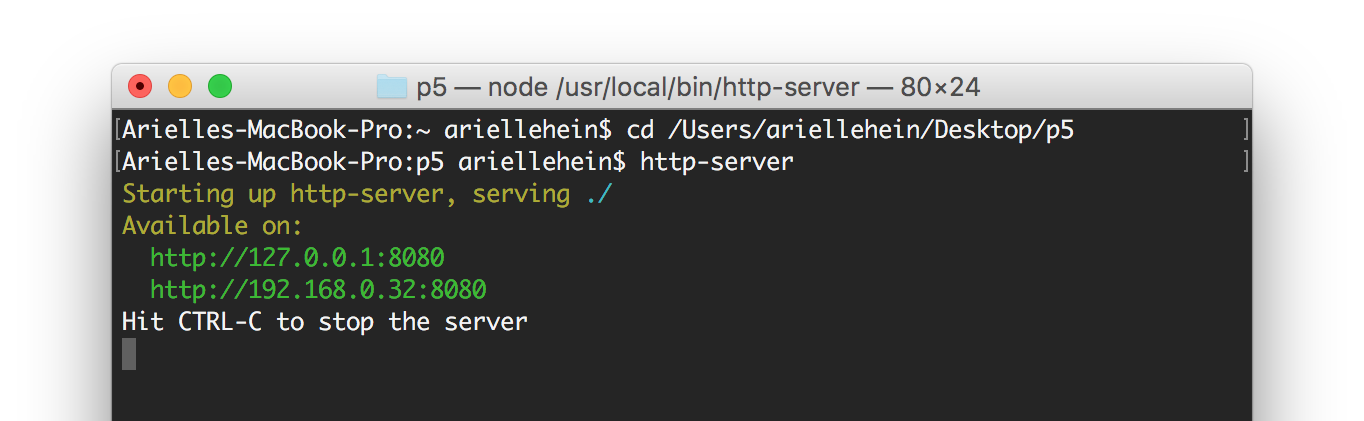 node http server